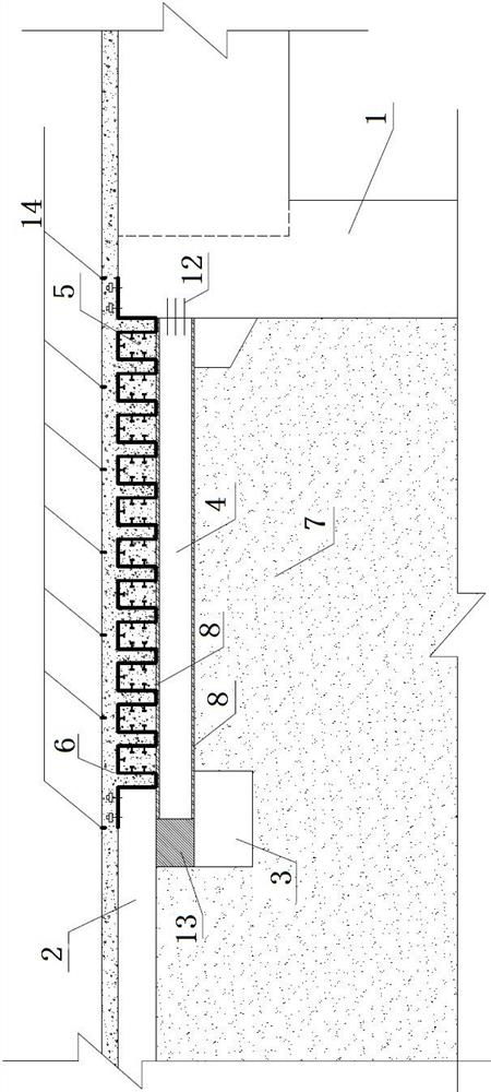 Corrugated steel guide plate structure and method capable of absorbing horizontal deformation in all-seamless bridge