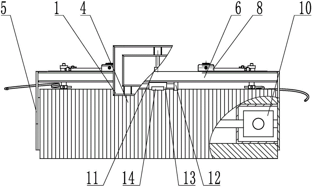 Obstacle avoidance type snow sweeping device