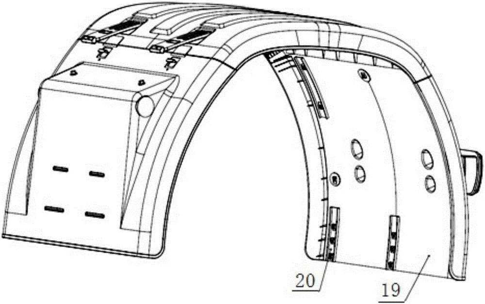 Light-weight overall mud guard assembly