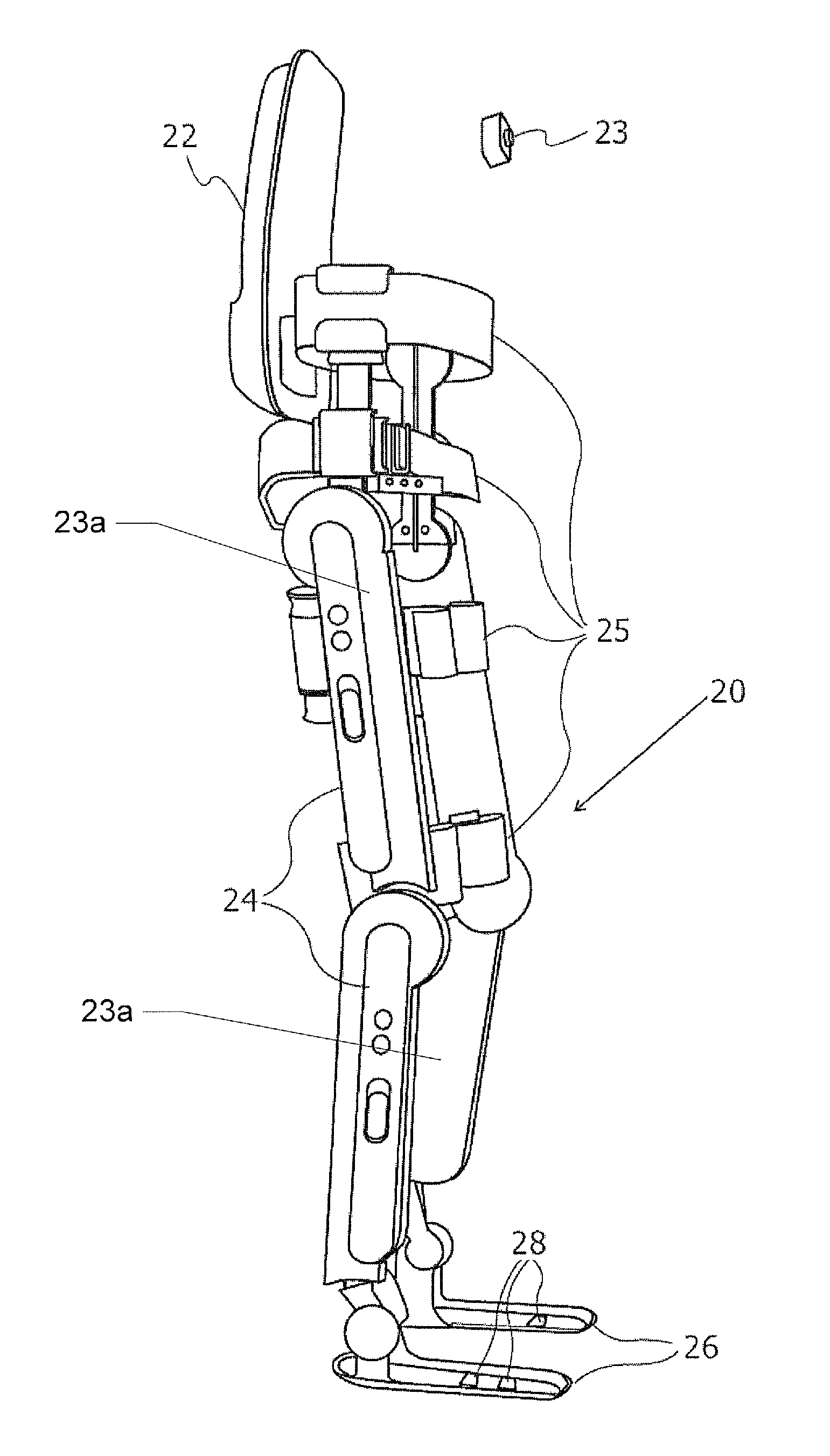 Locomotion assisting device and method