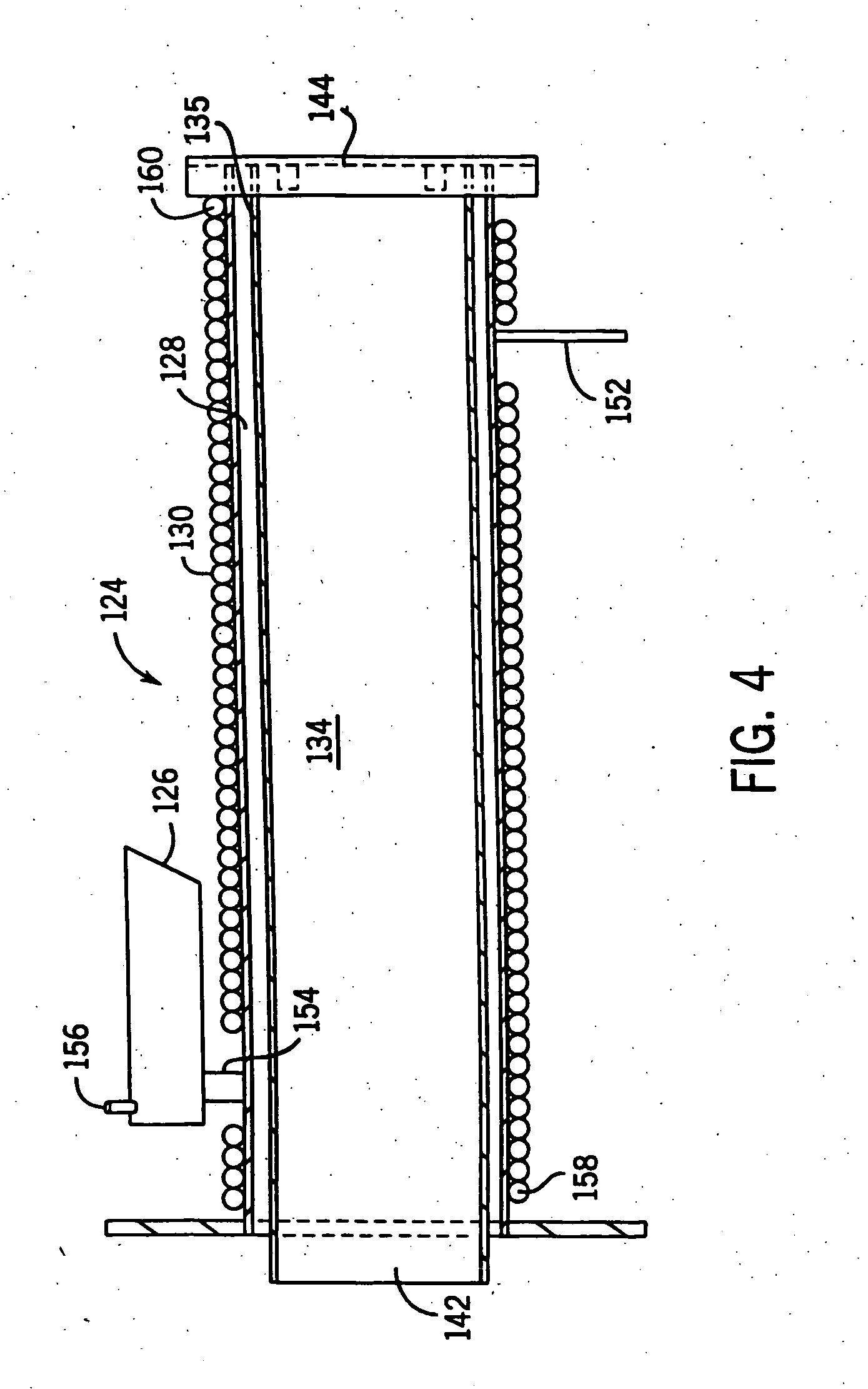 Ice cream machine including a controlled input to the freezing chamber