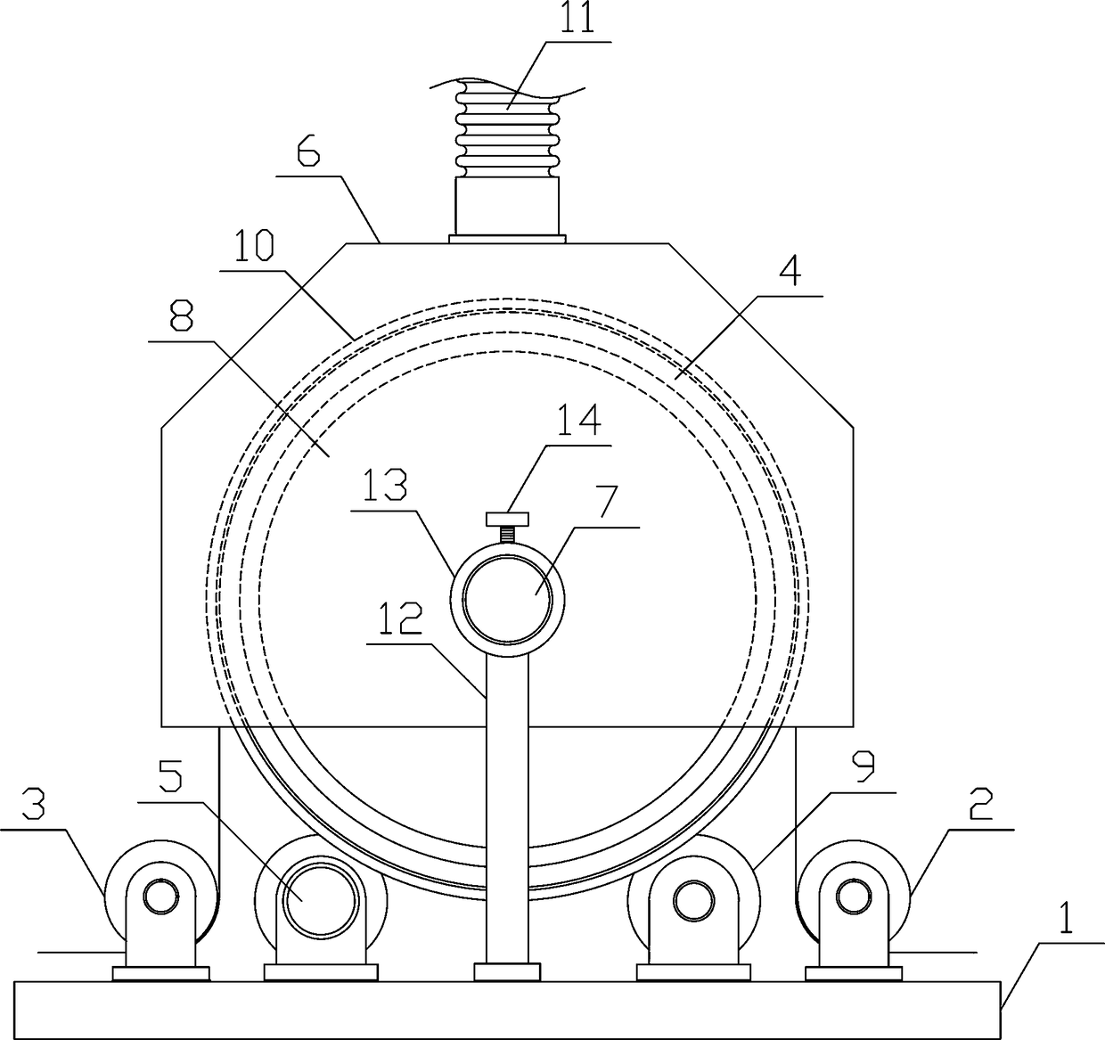 A cloth purging and impurity removal mechanism