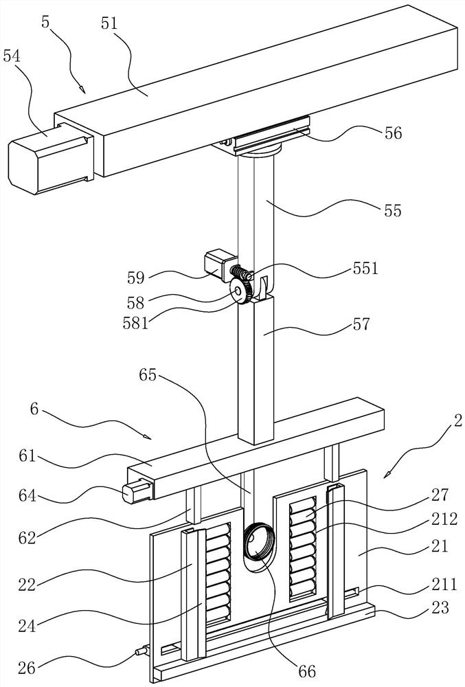 A glass anti-pollution transfer line and its transfer device