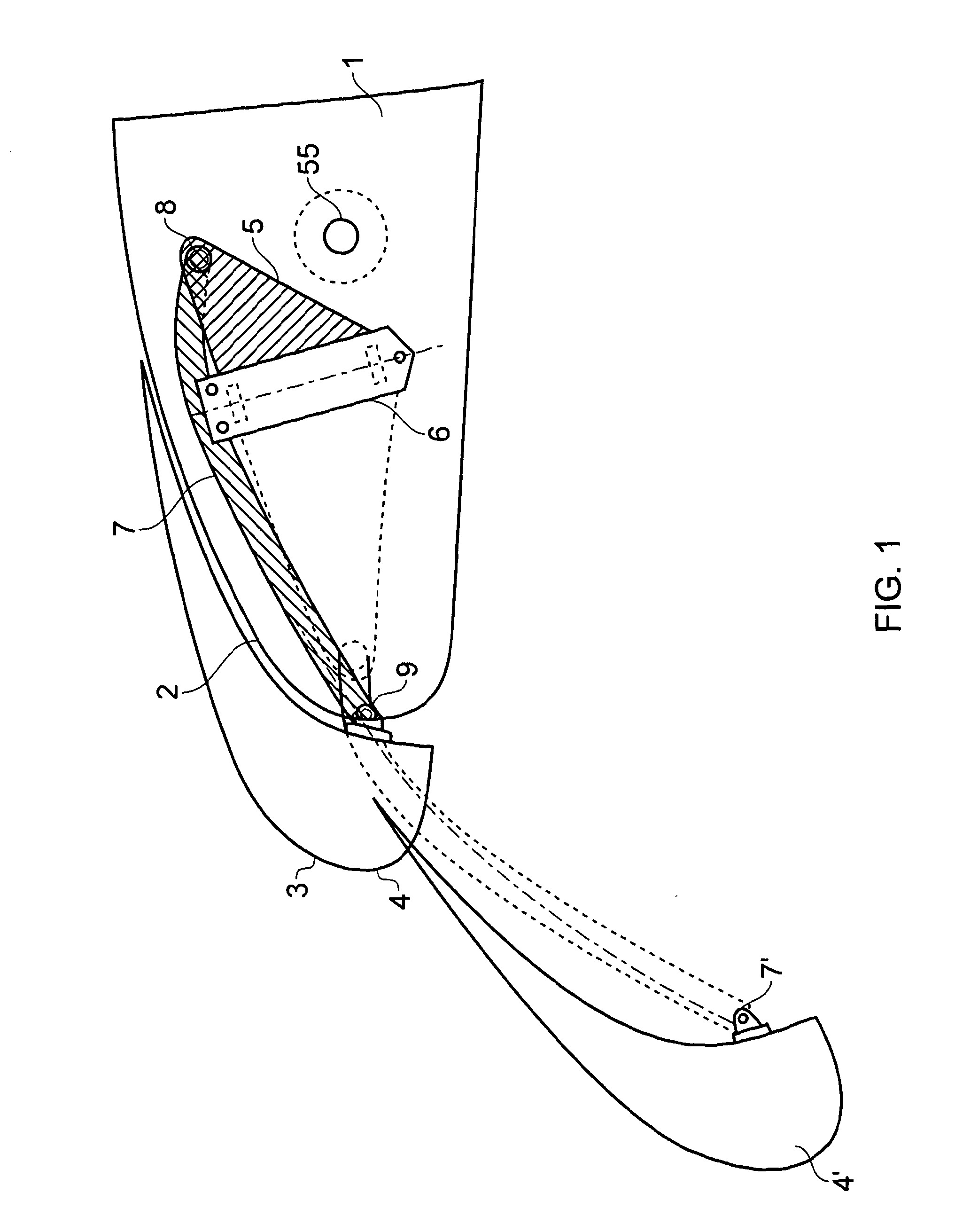 Linkage for guiding a flexible cable