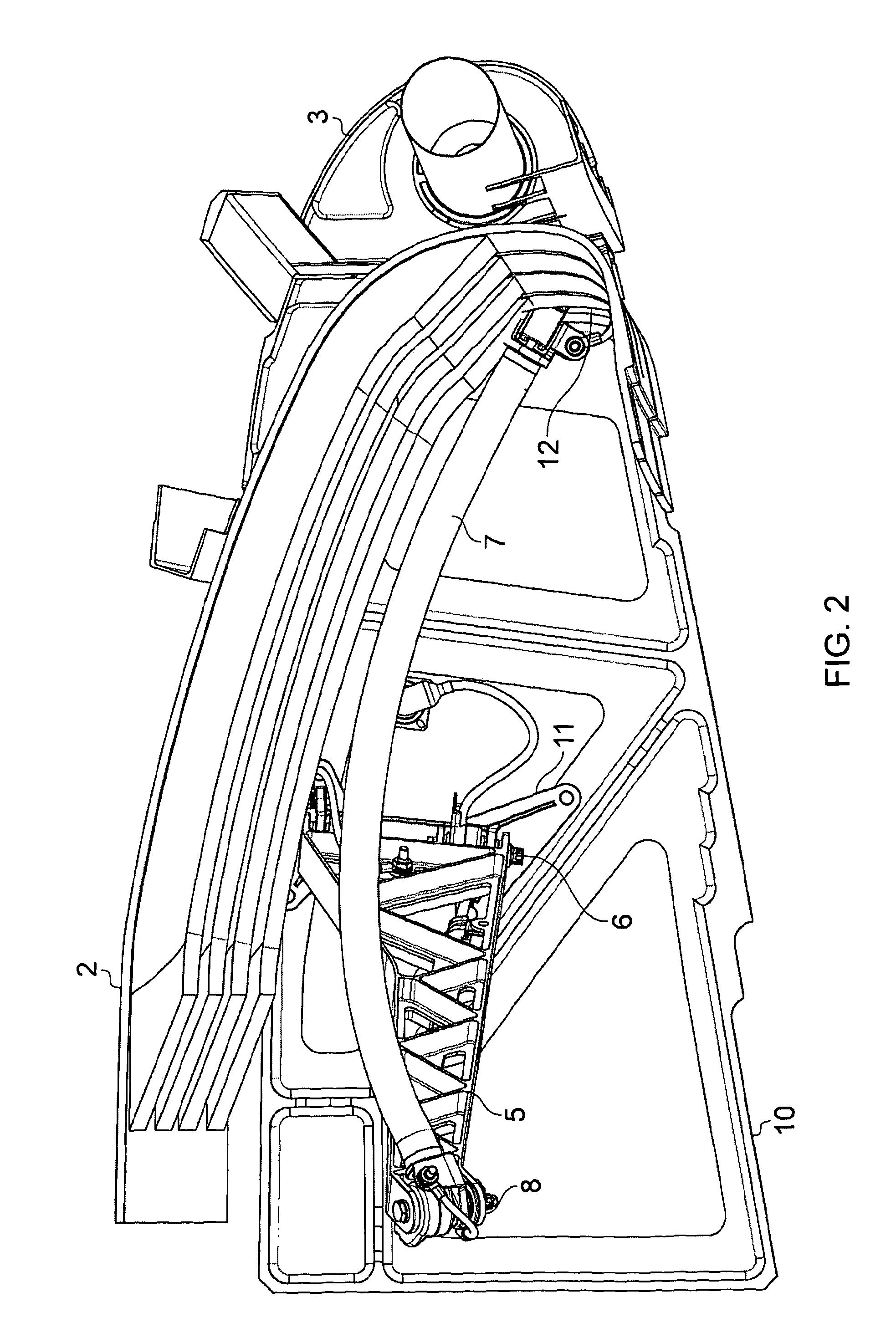 Linkage for guiding a flexible cable