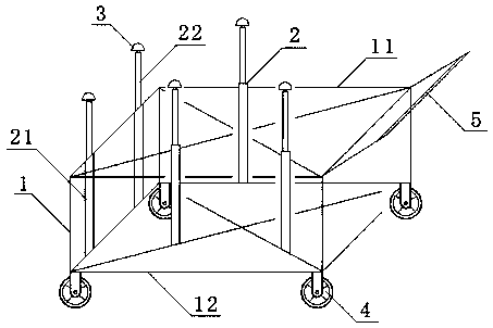 Transport support used for components and parts