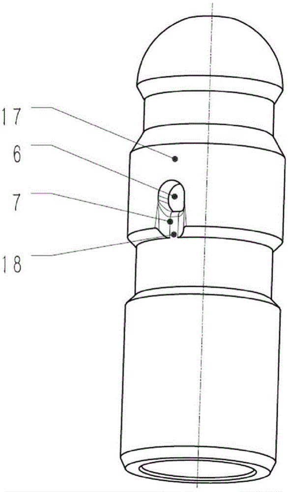 Cylindrical hydraulic tappet