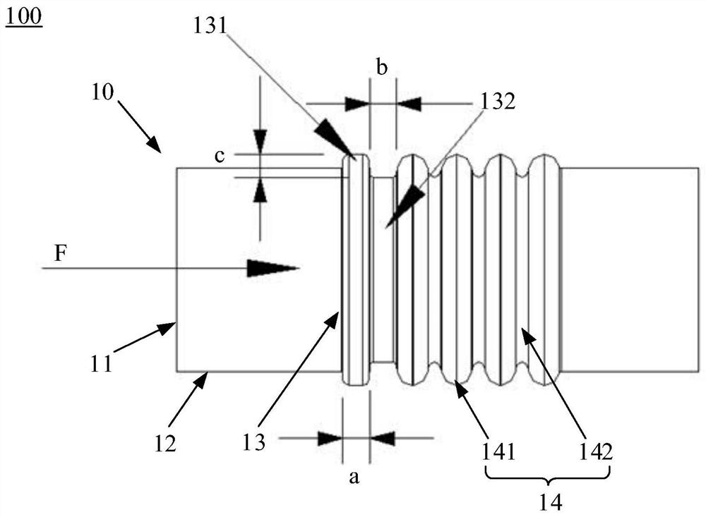 Corrugated pipe and fixing clamp for installing corrugated pipe