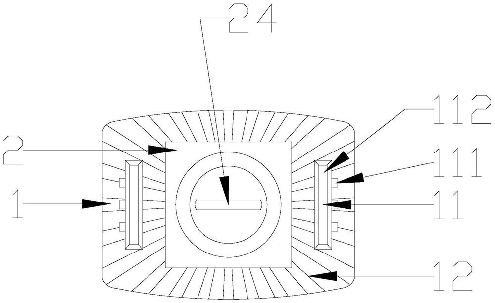 T-shaped bolt with tenons