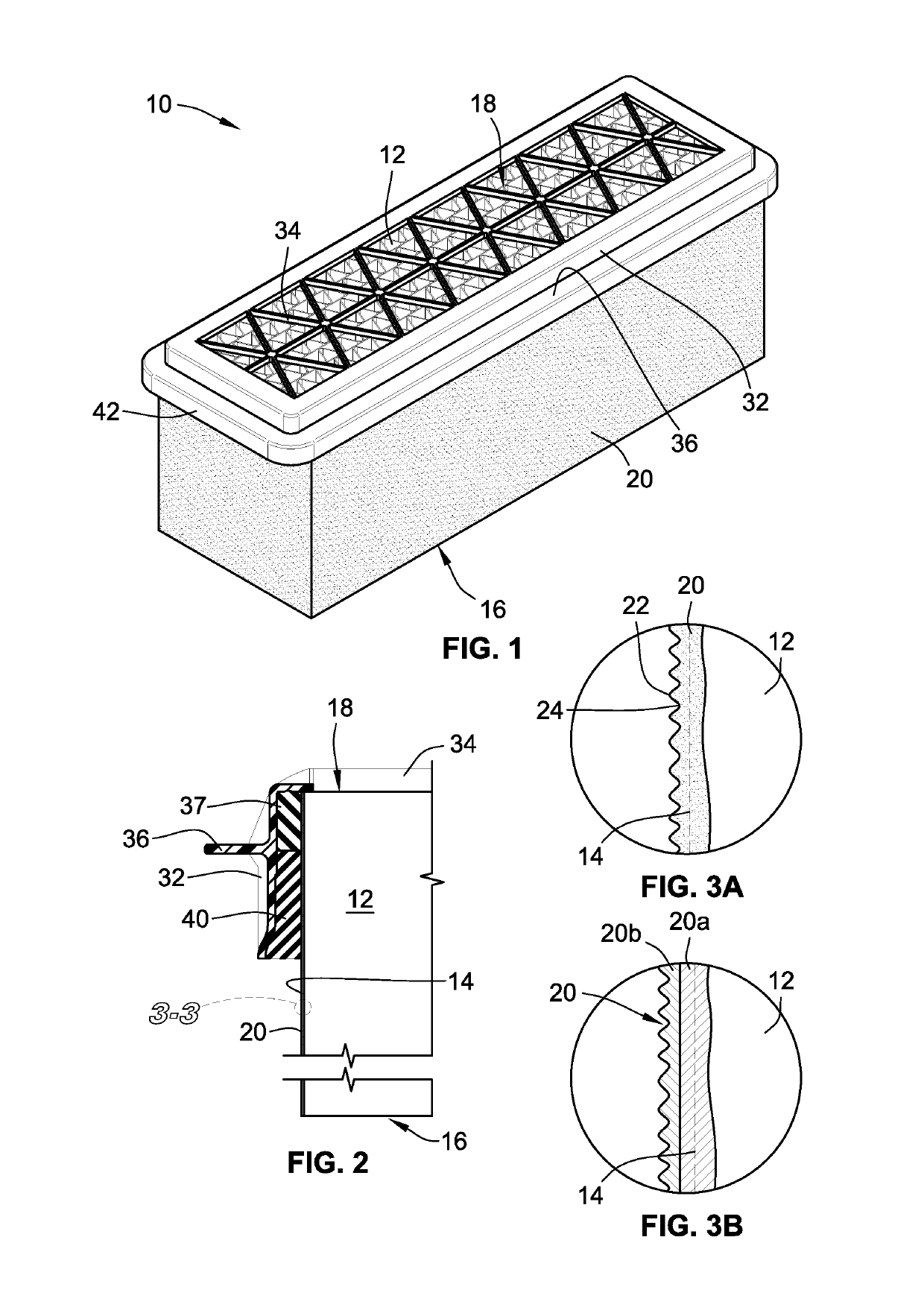 Surface coated filter method