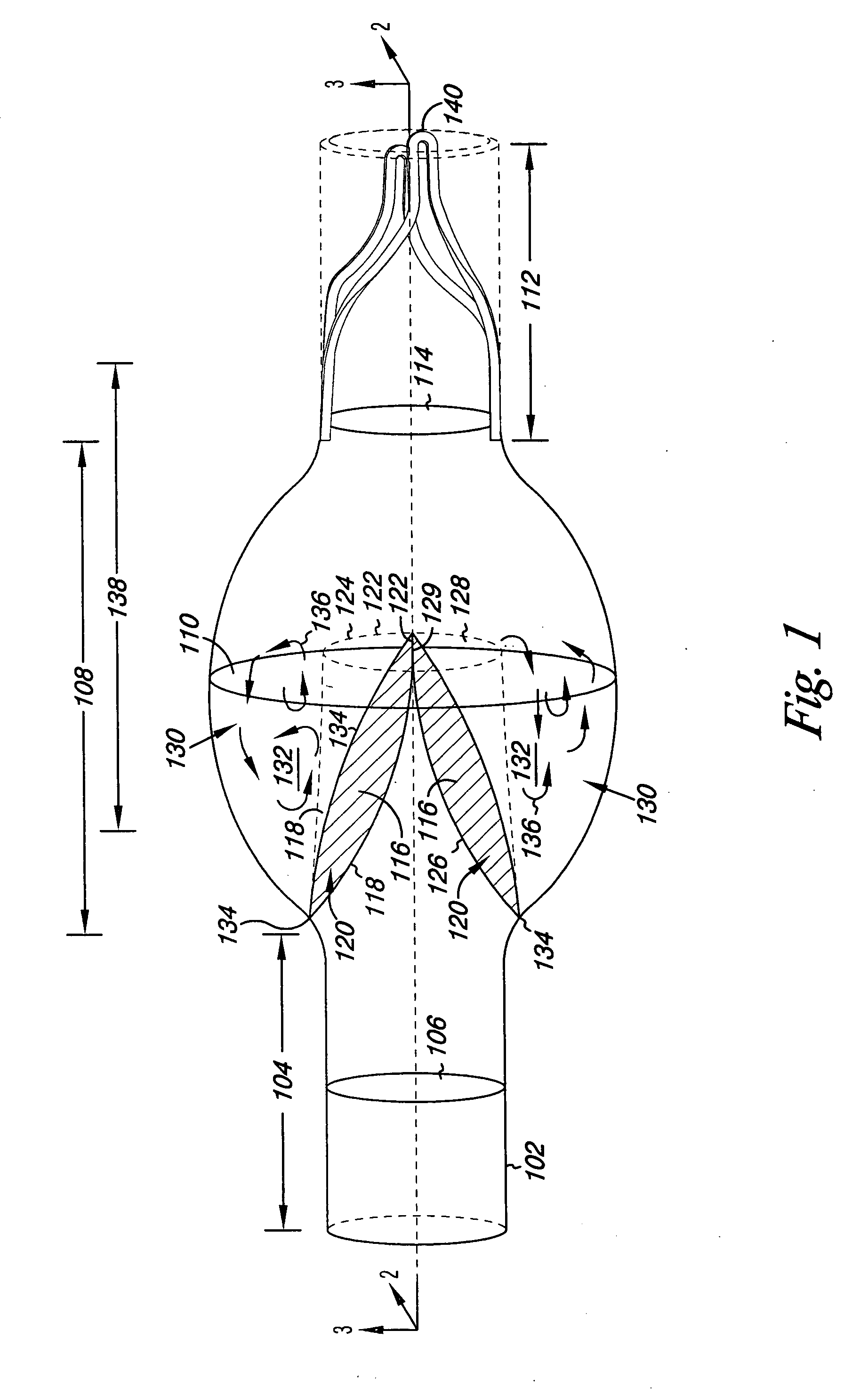 Venous valve with sinus