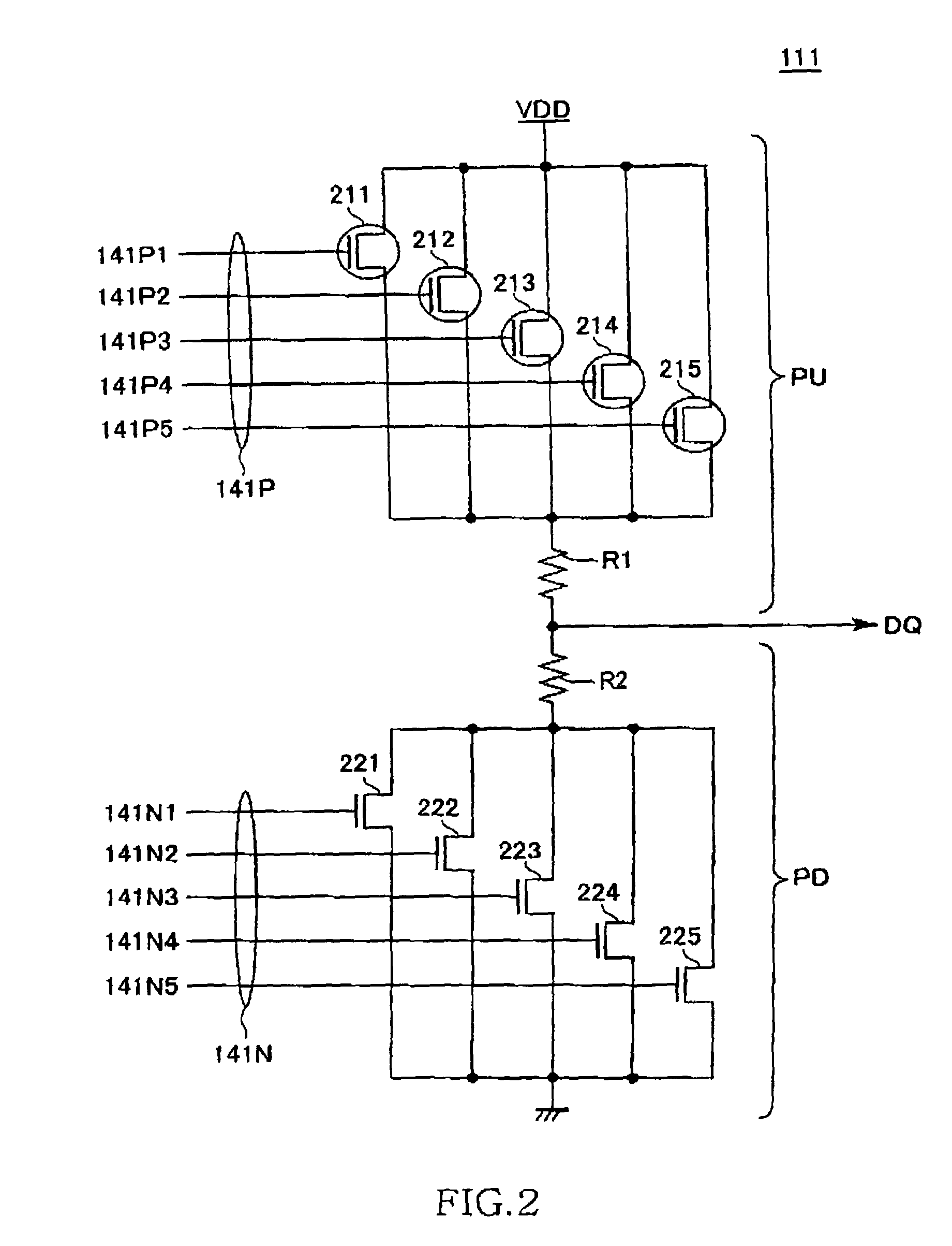 Output circuit of semiconductor device