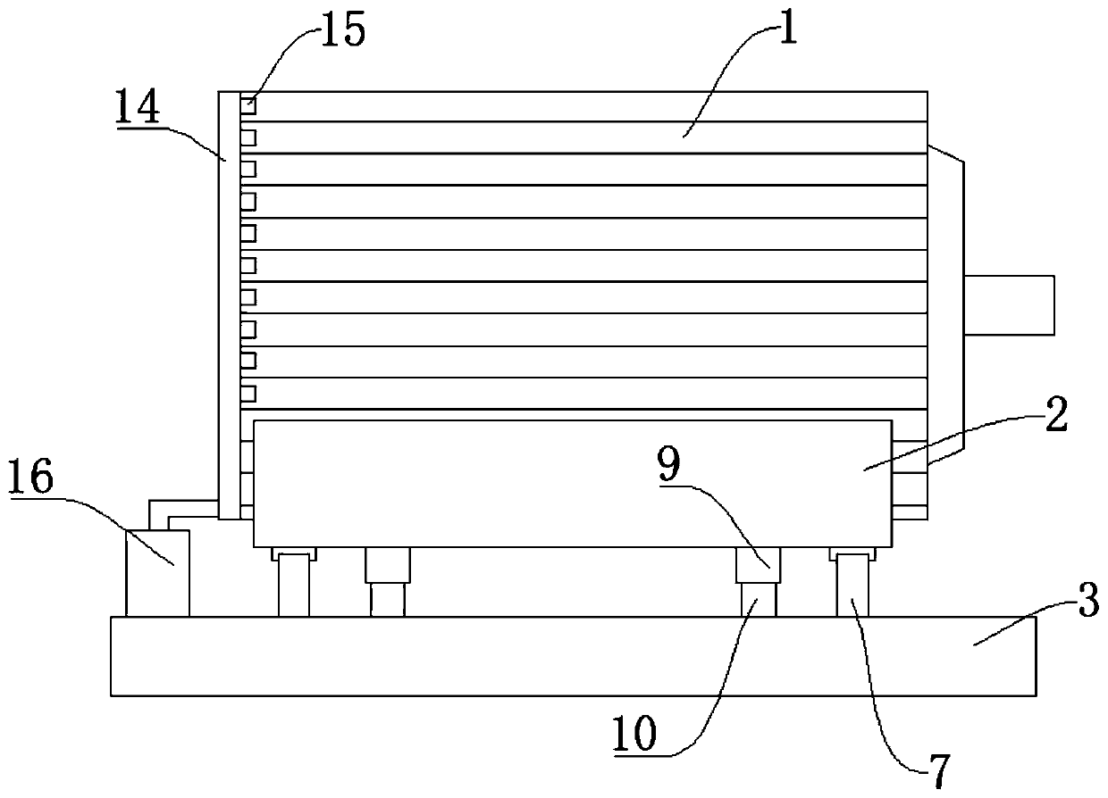 Variable-frequency motor with damping effect