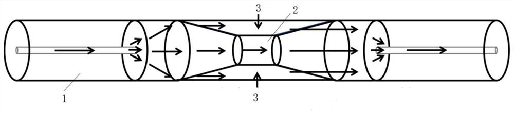 Optical fiber structure for temperature detection, manufacturing method and temperature detection system