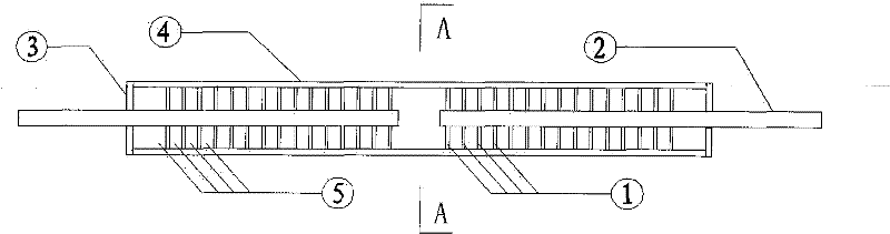 Restricted buckling restrained brace with parallel energy-dissipation mild steel plate and manufacturing method thereof