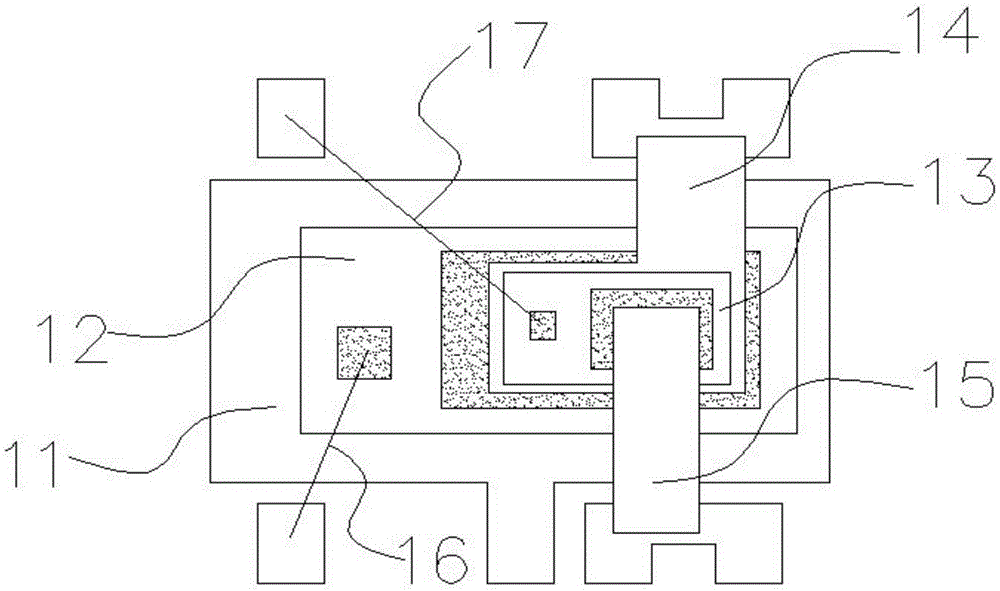 Multi-chip integrated stacked sandwiched packaging structure and technological method therefor