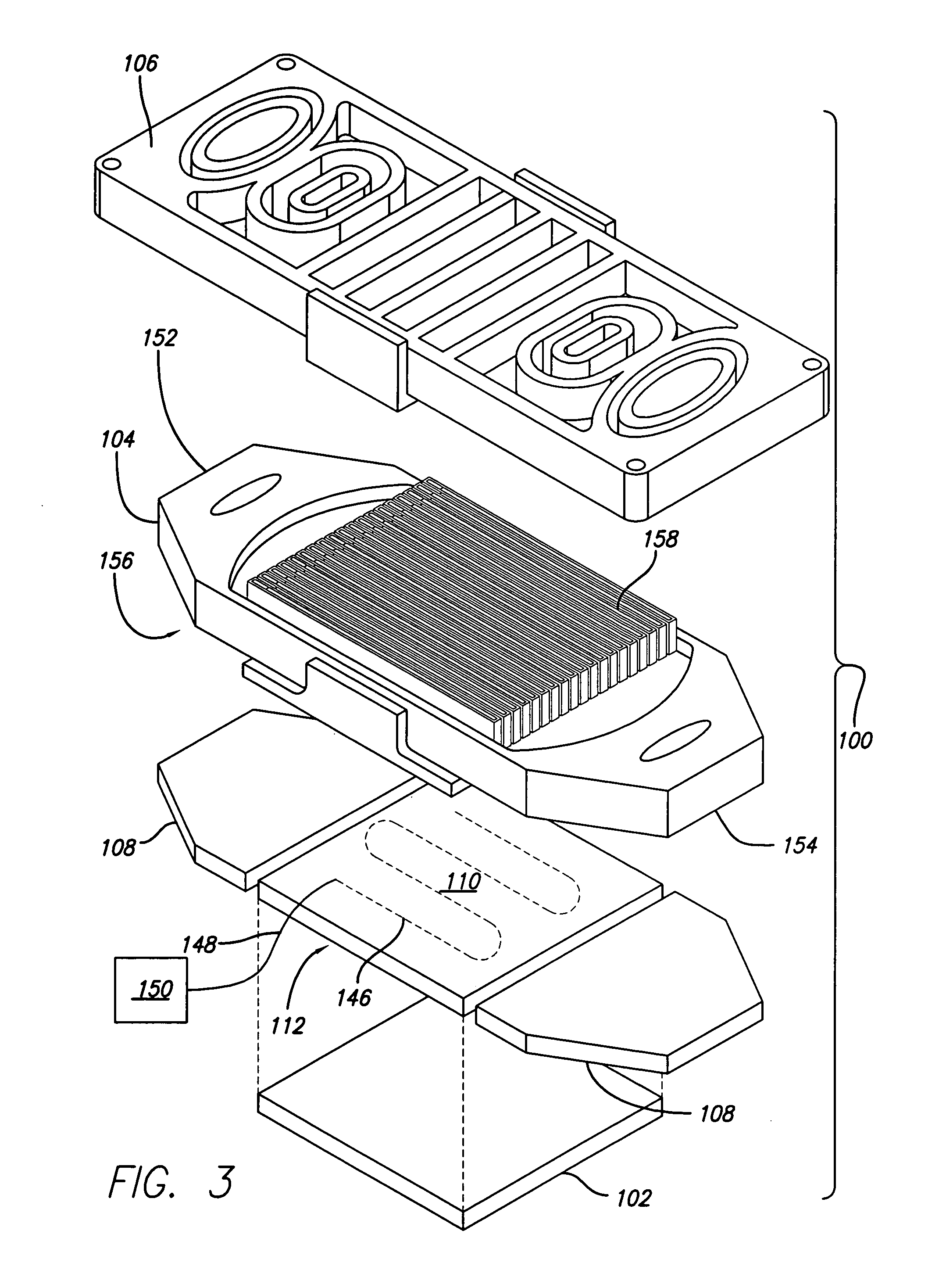 Active thermal control system with miniature liquid-cooled temperature control device for electronic device testing