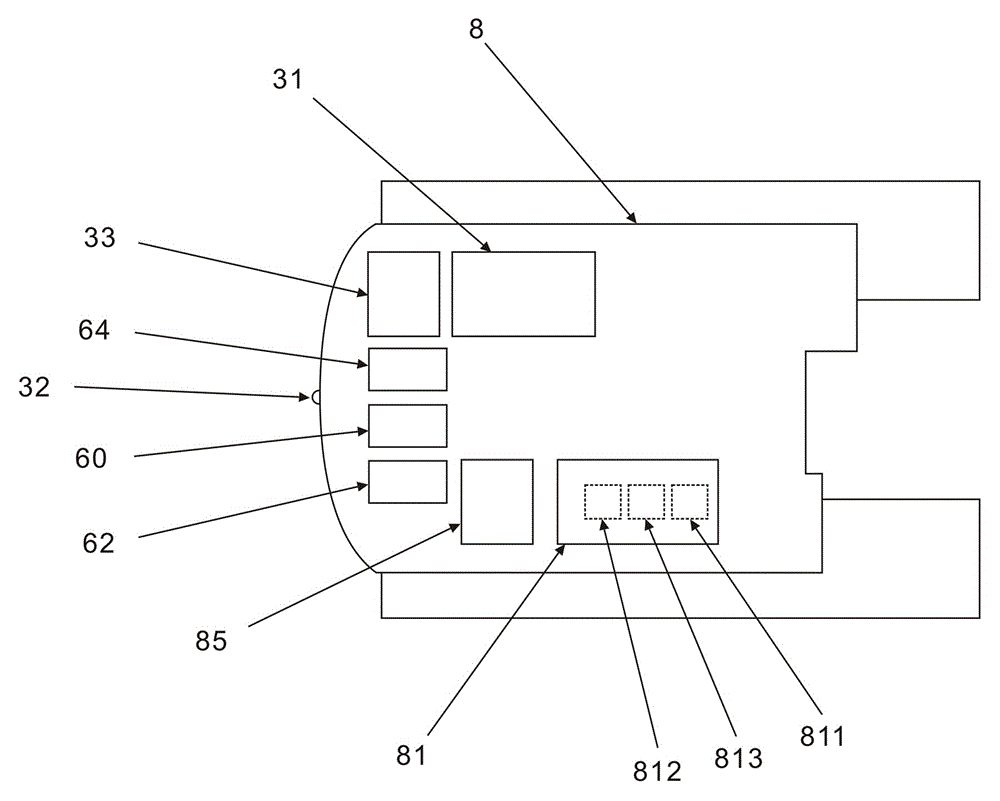 Crank-type wireless remote control device and excavator toy controlled by same