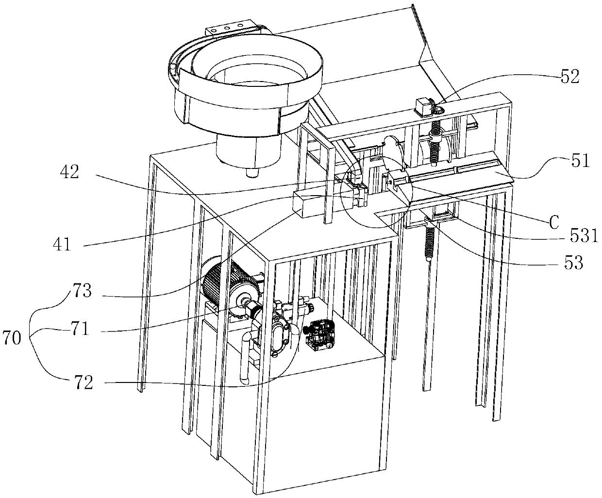 Moving rod and moving ball assembling device and use method thereof