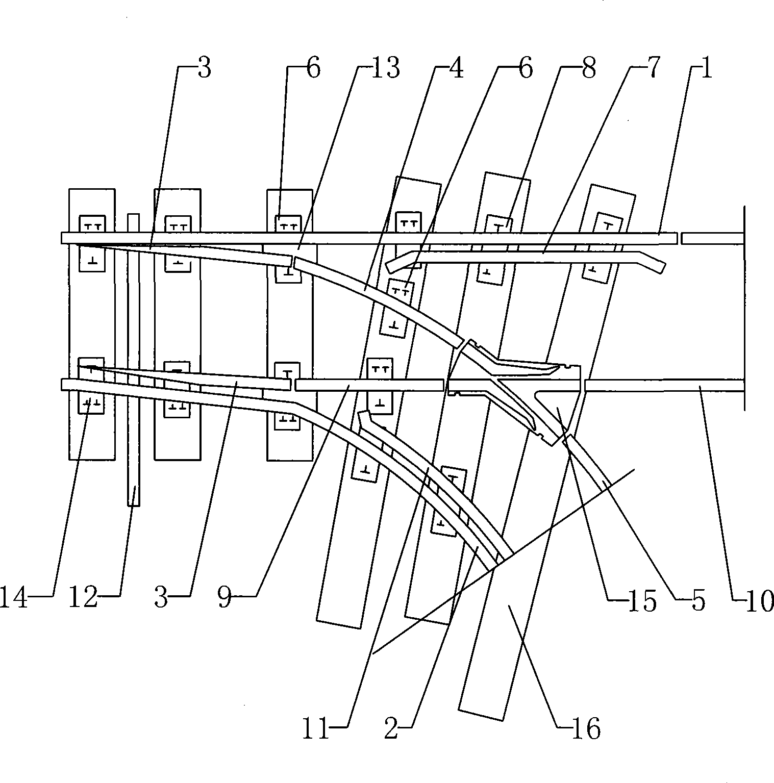 Miniature narrow gage single switch