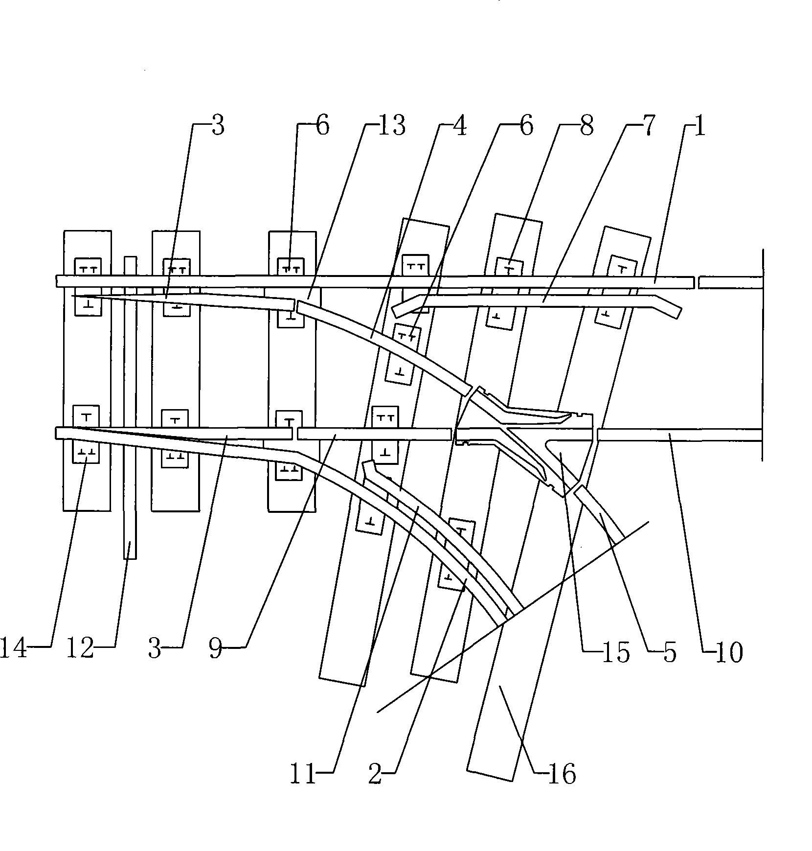 Miniature narrow gage single switch