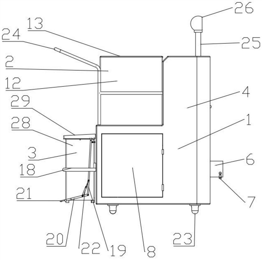 Sterilizing vehicle for infection control nursing in hospitals