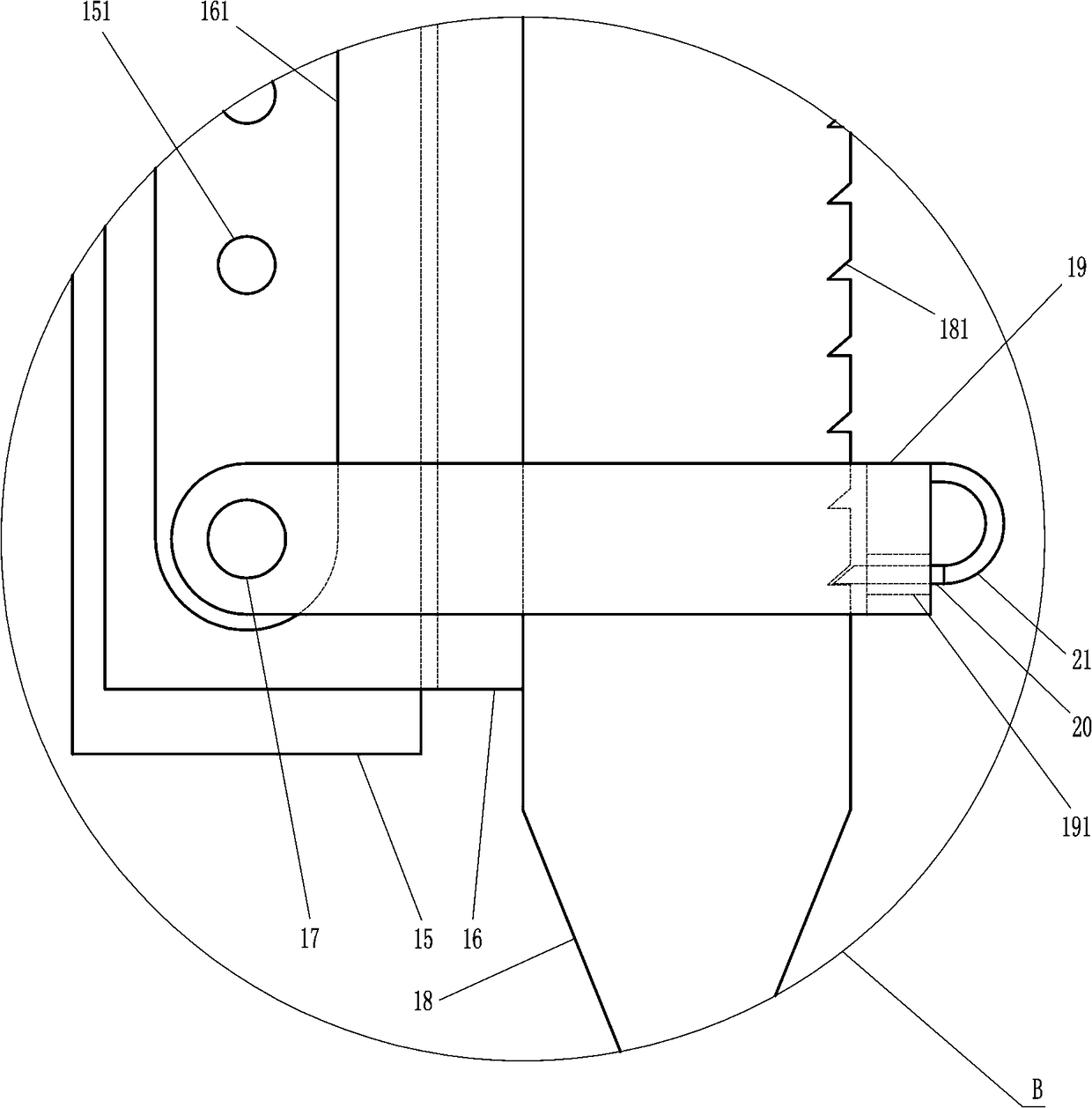 Support frame for agricultural cucumber growth