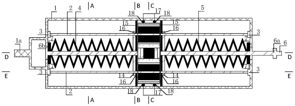 A self-reset discorfue-quality rotor composite magnetic flow fluid damping device