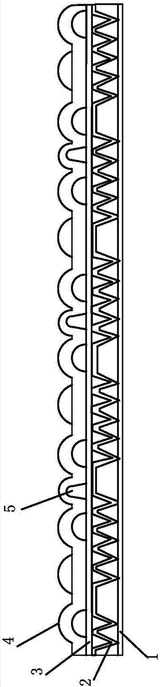 Front waist sticker of paper diaper and production process of front waist sticker