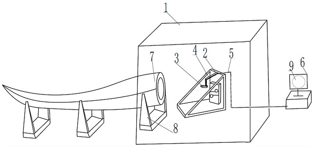 Positioning system and method for punching of bolt holes in root portion of wind turbine blade