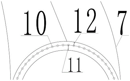 Positioning system and method for punching of bolt holes in root portion of wind turbine blade