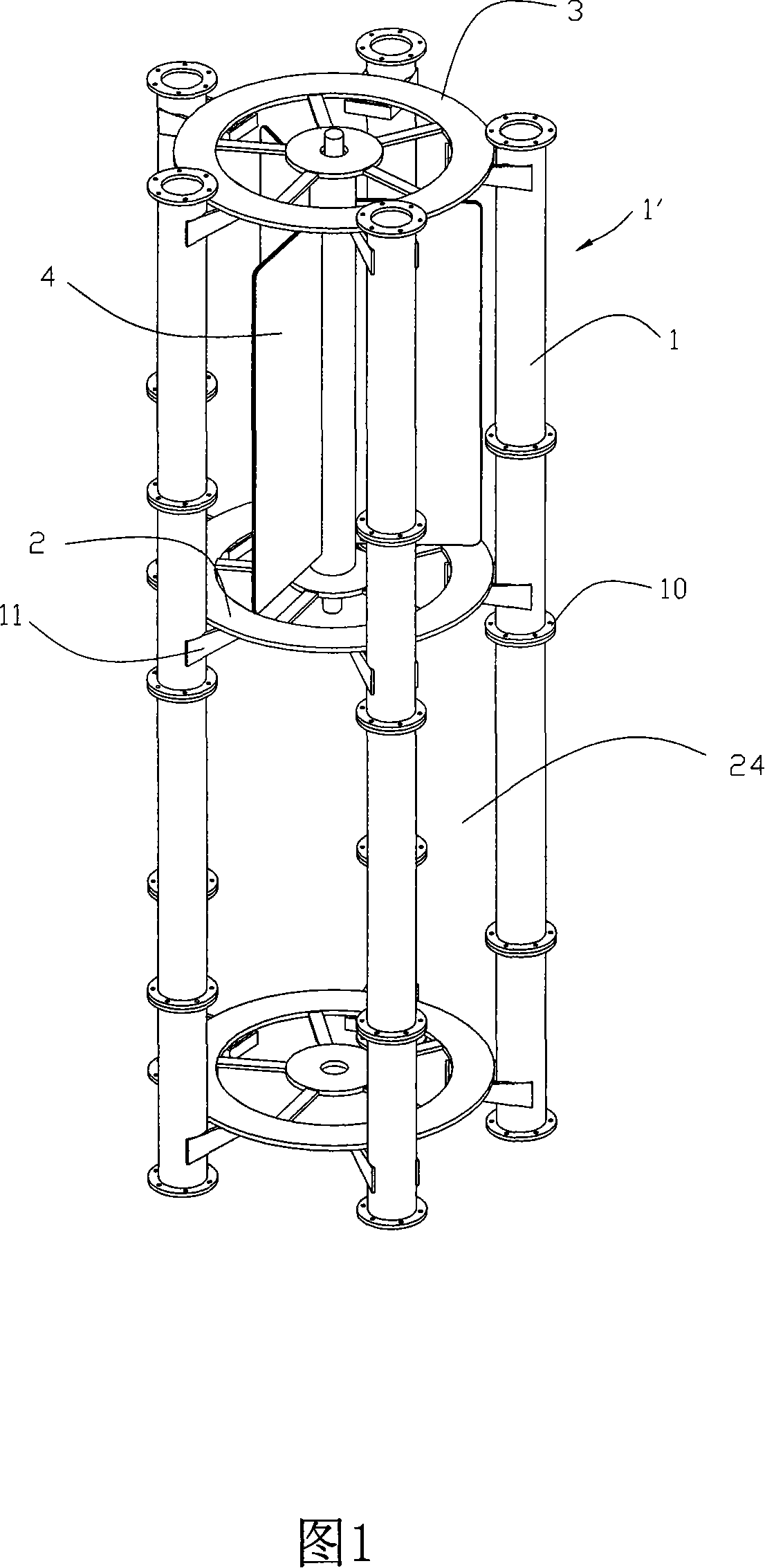 Vertical wind power generator