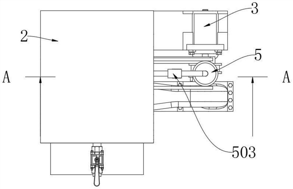 Flying dust treatment device based on foundation construction site