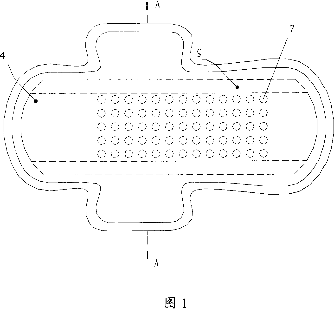 Composite guiding water-fixation type sanitary napkins