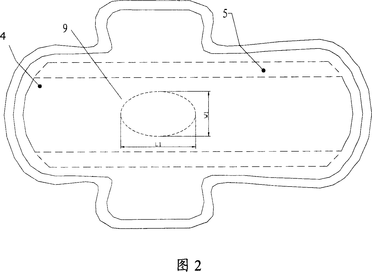 Composite guiding water-fixation type sanitary napkins