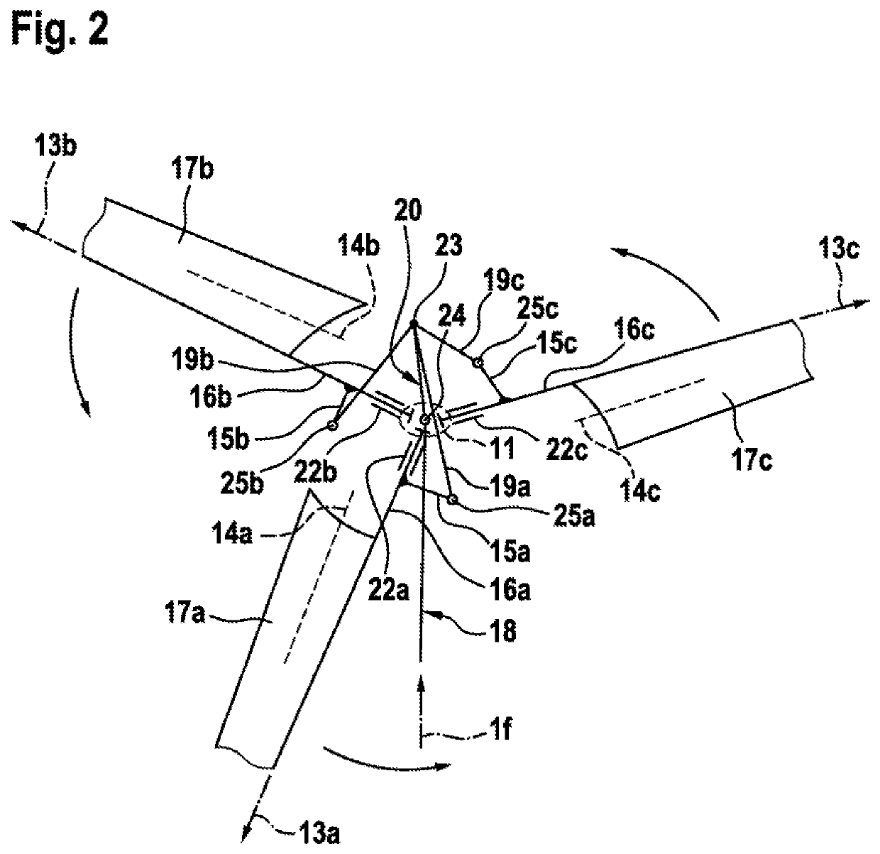 Passive pitch angle adjustment apparatus