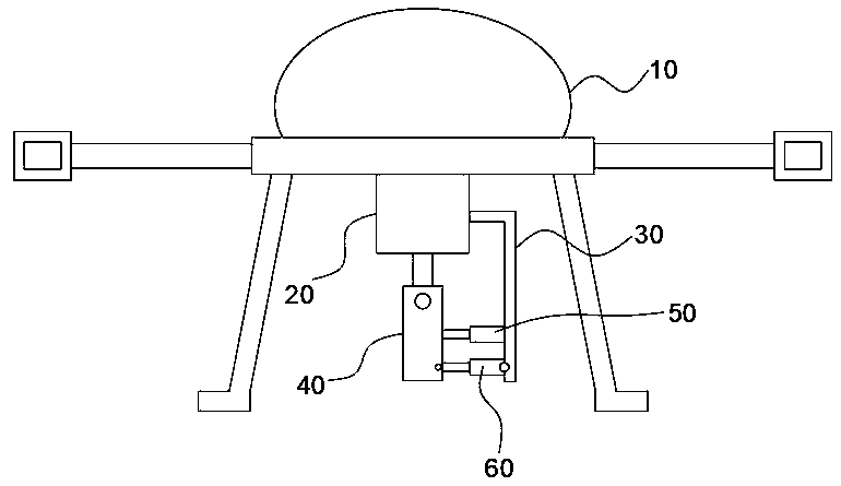 Unmanned aerial vehicle side slope and foundation pit excavation amount measuring device