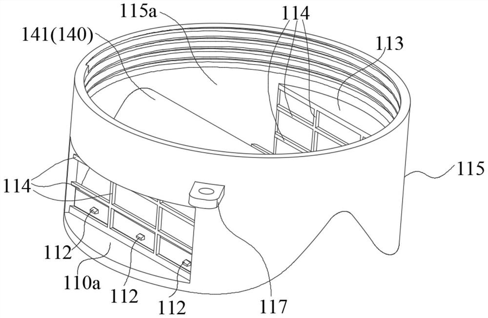 Filtering device and washing equipment