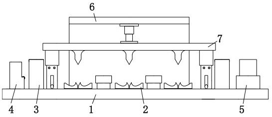 A sheet metal processing mold