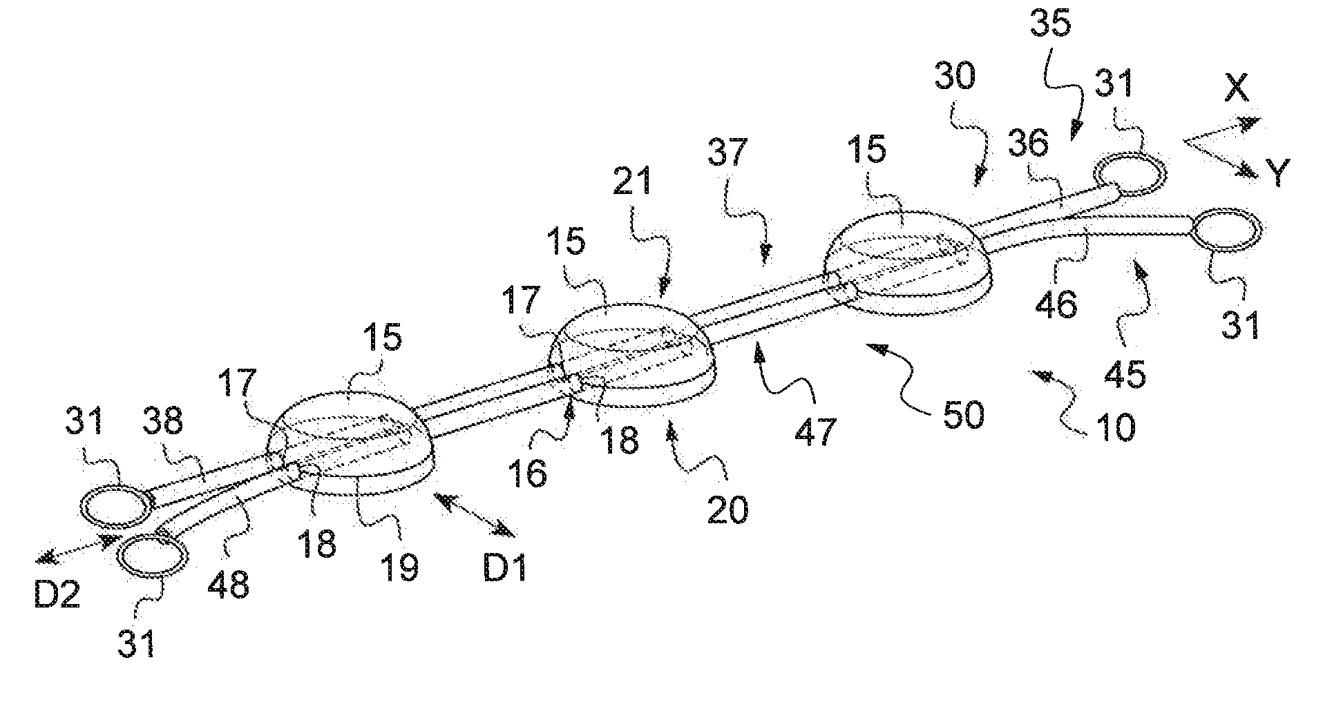 Device for reversibly fastening a panel to a structure so as to obtain a window in that structure, a vehicle, and a method