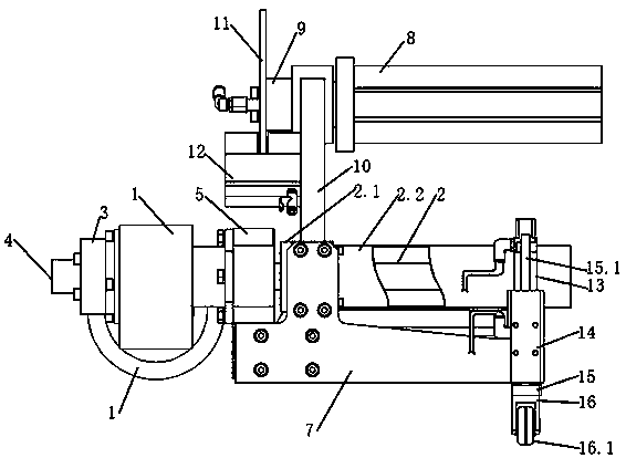 Corn thread arranging device