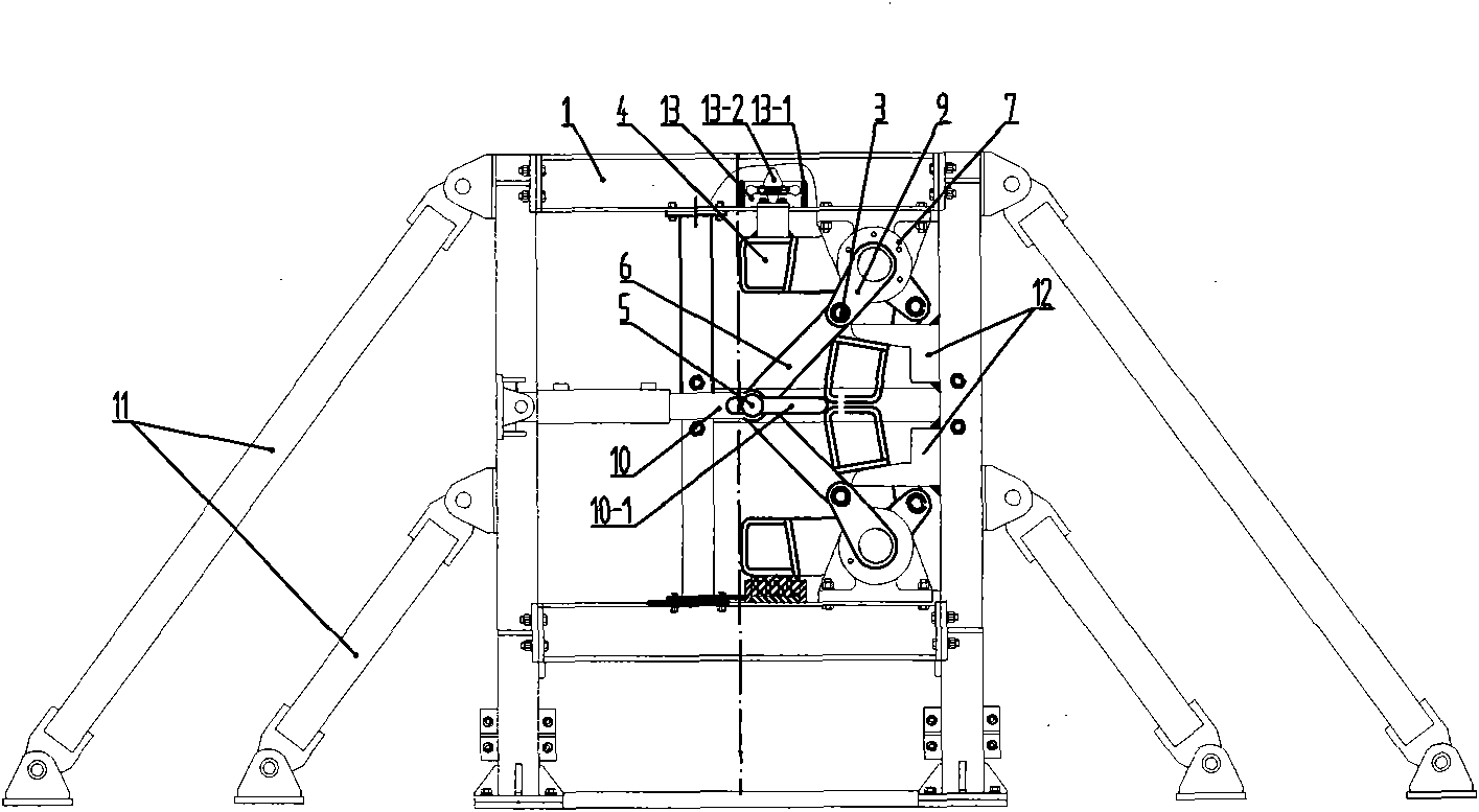 Broken belt protecting device of gantry belt conveyor