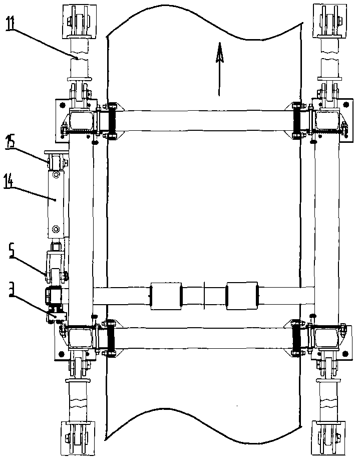 Broken belt protecting device of gantry belt conveyor