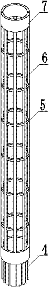 Method for accurately implanting large-diameter pile casing into strong wave flow force inclined bare rock