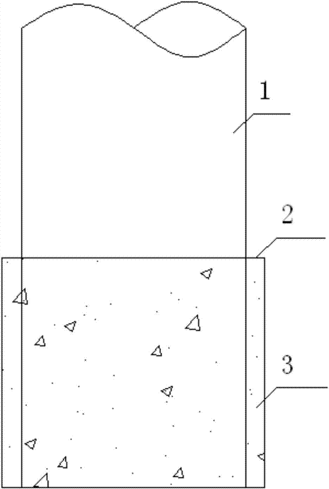 Method for accurately implanting large-diameter pile casing into strong wave flow force inclined bare rock