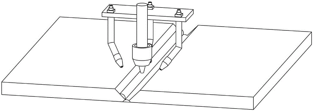 Simultaneous cooling assisted connection method based on laser additive manufacturing