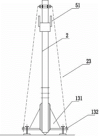 Upright tube hoisting multifunctional tool of substation altitude plant