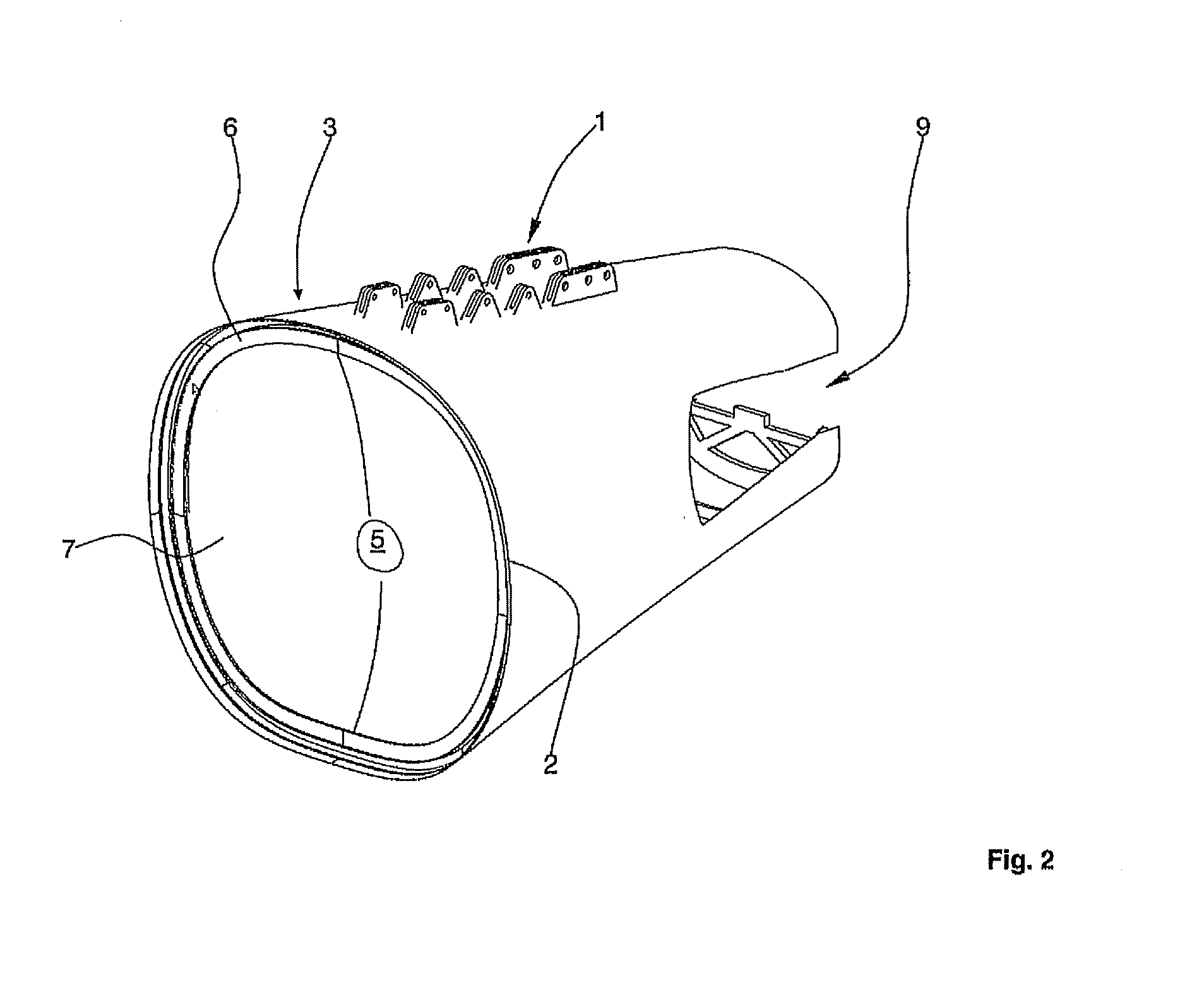 Method for installing a dome-shaped pressure bulkhead in a rear section of an aircraft, and device for carrying out the method