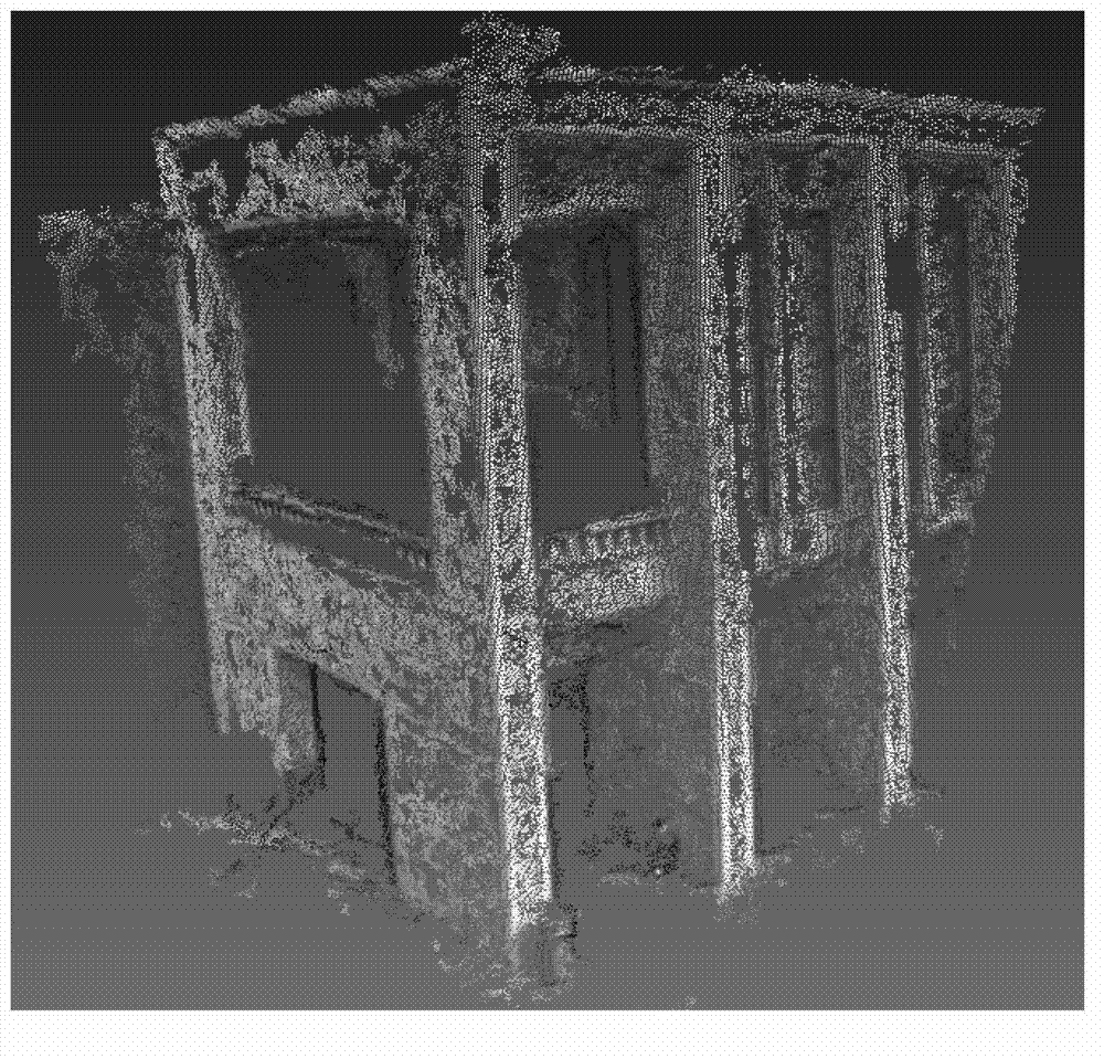 Method of obtaining artificial scene main directions and image edges from multiple views