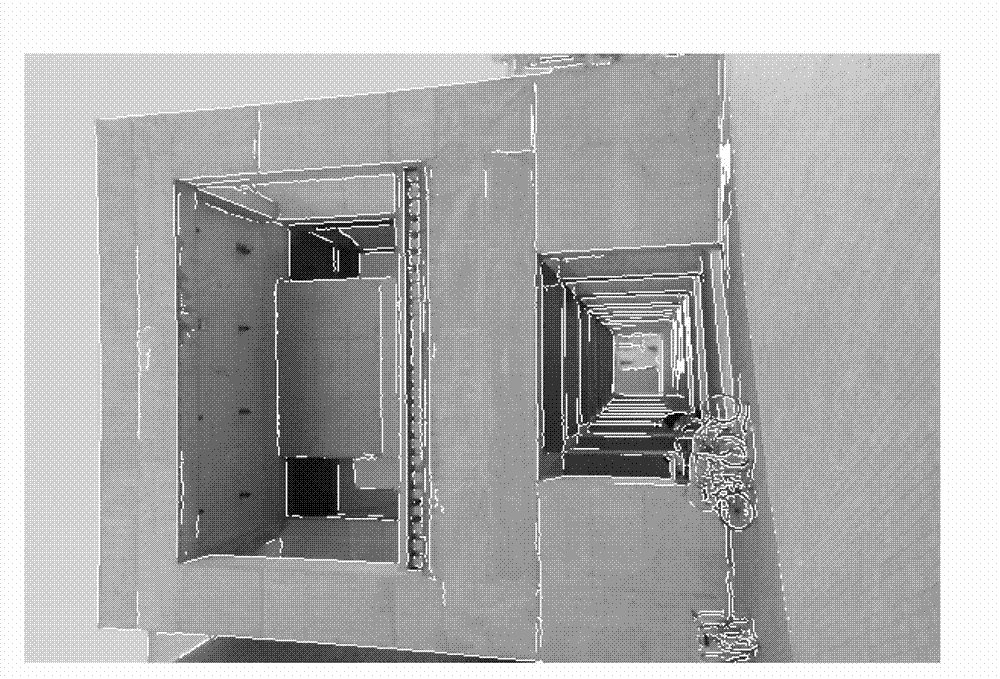 Method of obtaining artificial scene main directions and image edges from multiple views